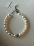 Baroque, pearl pave diamond necklace/choker