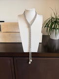 Multi Pearl Chain Lariat