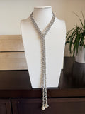 Multi Pearl Chain Lariat